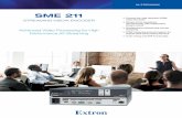 SME 211 - Brochure - Extron · SME 211 to a variety of devices in different system configurations and network conditions. Signal Processing Simplifies Setup and Operation Like many