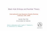 ILQGS Black Holes and Number Theoryrelativity.phys.lsu.edu/ilqgs/diazpolo021009.pdf · Feb 10, 2009 Black Hole Entropy and Number Theory Slide 15/ 20 IMPROVED COMPUTATIONAL ANALYSIS