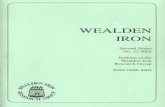 Wealden Iron, 2nd series, 22 (2002)€¦ · CONTENTS Page No. Field Notes compiled by J. S. Hodgkinson 2 Two possible medieval bloomery sites in Alfold, Surrey Judie English 5 Iron