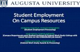 Student Employment On Campus ResourcesFanning Hall, First Floor –Summerville Campus CAREER SERVICES •Facilitates departmental postings of all student employment listings to CareerLink