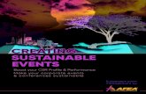 Sustainable Events AFEA Events_AFEA.pdf · • Promoting your sustainable event through our channels to boost your responsible practices even more Sustainable events are designed