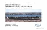 PALMDALE WATER DISTRICT - Bureau of Reclamation · 2018-03-19 · 1.0 EXECUTIVE SUMMARY Date: January 11, 2017 . Applicant: Palmdale Water District . Location: Palmdale, Los Angeles