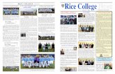 RICE COLLEGE NEWS Rice College News · 2012-06-07 · Rice College News Issue 57 • May Third Term • 2011-2012 Michael Rabbette School Principal Au revoir Pierre Congratulations