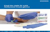 Find the right fit with McKesson exam gloves · for Protective Gloves, and are not meant to be inclusive. Note: When selecting chemical-resistant gloves, be sure to consult the manufacturer’s