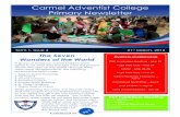 Carmel Adventist College Primary Newslettercarmelcollege.wa.edu.au/files/newsletters/Issue_4_Term_1_Newsletter_Mar_21.pdfEvents Calendar 21st March, 2016 P&F Fundraiser Meeting When: