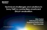 Technical challenges and solutions in Sony FeliCa contactless … · 2012-09-06 · Introduction – Sony CC Challenges FeliCa is the contactless IC card technology developed by Sony.