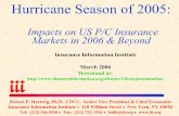 Impacts on US P/C Insurance Markets in 2006 & Beyond · Great Miami Hurricane of 1926: Hurricane Damage Adjusted for Inflation, Growth in Coastal Properties, Real Growth in Property