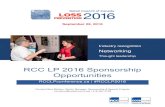 RCC LP 2016 Sponsorship Opportunities · 2019-12-12 · RCC LP 2016 Sponsorship Opportunities RCCLPConference.ca | #RCCLP2016 Join your peers at Canada’s leading Retail Loss Prevention