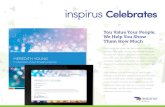 inspirus Celebrates...Can add custom awards, rings or watches Email Reminders Standard emails Custom emails Custom emails Inspirus Celebrates Packages Choose your experience Gratitude