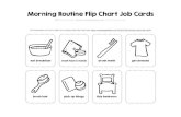 Morning Routine Flip Chart Job Cards - Amazon S3 · Morning Routine Flip Chart Job Cards eat breakfast wash face & hands brush teeth get dressed brush hair pick up things tidy bedroom