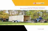 Recreational & Utility Trailerstrailers may be shown with options. Customize one of featherlite’s recreational trailers into a toy hauler, complete with garage and living area! The