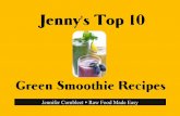 Jennifer Cornbleet Raw Food Made Easy€¦ · Green Smoothie for inexpensive drinks made from readily available ingredients. Non-Sweet Green Smoothie and Garden Vegetable Smoothie