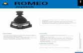 ROMEO - terworld.com · ROMEO Joystick FEatuREs • Structural components are made of die-cast nickel-plated zama to ensure maximum resistance, while parts subject to wear are made