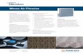 TCN-1727-IF Air Filtration · 2017-11-06 · primarily uses monoﬁ lament yarns to weave industrial fabrics. Our ongoing relationship with industry experts allows TenCate to continually
