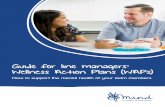 Guide for line managers: Wellness Action Plans (WAPs) · 2020-06-03 · It is helpful to encourage your team member to seek advice from a health professional involved in their care,