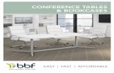 UPDATED 01.01.20 CONFERENCE TABLES/BOOKCASESs7d5.scene7.com/is/content/BushIndustriesInc/BBF/BBF Conference … · CONFERENCE TABLES 99TBM96SGSVK with Modelo Chairs (CH1701DGL-03)