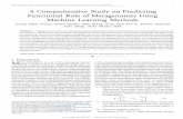 IEEE TRANSACTIONS ON COMPUTATIONAL BIOLOGY AND ... · IEEE TRANSACTIONS ON COMPUTATIONAL BIOLOGY AND BIOINFORMATICS, MANUSCRIPT ID_____ 1 A Comprehensive Study on Predicting Functional