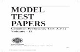 MODEL TEST PAPERS - sakshieducation.com€¦ · Board of Studies The Institute of Chartered Accountants of India MODEL TEST PAPERS Common Proficiency Test (CPT) Volume - II A