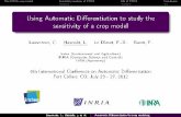 Using Automatic Differentiation to study the sensitivity of a crop … · 2012-07-19 · The STICS crop model Sensitivity analysis of STICS AD of STICS Conclusion Key output variables