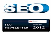 SEO NOVEMBER, NEWSLETTER 2012 · backlinks. Others think it’s a complete waste of time. Overall, we think the Google link disavow tool is a step in the right direction for webmasters.