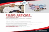 FOOD SERVICE - wipespluswipes.com · FOOD SERVICE A COMPLETE LINE OF EPA AND FDA REGISTERED WIPES FOR EVERY AREA Public Dining Areas / Kitchens / Food Prep Areas / Food Storage Staff