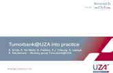 Tumorbank@UZA into practice€¦ · i.s.m. Framework of Tumorbank@UZA E. Smits, Project manager i.s.m. New challenges in healthcare . Translational research bridges the gap between