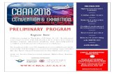PRELIMINARY PROGRAM - CBAA/ACAA 2018 Preliminary conventio… · Assurance Program (604.204 CARs) and Safety Management System (604.207 CARs). It is a learning opportunity for aviation