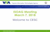 ISOAG Meeting March 7, 2018 - vita.virginia.gov...15 . Browser Based Mining Software ... Sharing (Feb 2015) “ISAOs [Information Sharing and Analysis Organizations] may be organized