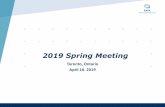 2019 Spring Meeting . . . . . . . . . . Toronto, Ontar · 4/10/2019  · SOA 2020 ReFocus Conference Las Vegas, NV Mar 1 - Mar 4, 2020 LIMRA Life Insurance Conference Baltimore, MD