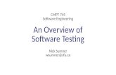 An Overview of Software Testing - Simon Fraser wsumner/teaching/745/04- An Overview of Software Testing