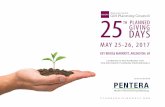 PLANNED 225 DAYS GIVING MA Y 25-26, 2017 KEY BRIDGE ...lassiterassociates.org/.../NCGPC-Planned-Giving-Days-2017-Brochure… · MA Y 25-26, 2017 LEARNING & NETWORKING FOR PHILANTHROPIC