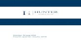 Hunter Group ASA Fourth-quarter results 2018 · Hunter Group ASA - Fourth quarter results 2018 3 Business review Hunter Group Since last quarter the Group has continued to work on