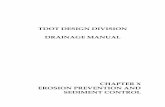 TDOT DESIGN DIVISION - TN.gov · tdot design division drainage manual chapter x erosion prevention and sediment control