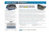 ACCU-SORT AXIOM-X Omnidirectional Laser Bar Code Reader · 2013-02-22 · • Retail/wholesale distribution • High-speed parcel sortation • Airline baggage • High-speed material