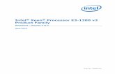 Intel Xeon Processor E3-1200 v3 Product Family · Intel® Xeon® Processor E3-1200 v3 Product Family Datasheet – Volume 2 of 2 June 2013 Order No.: 329000-001