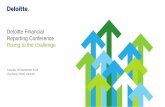 Deloitte Financial Reporting Conference Rising to the challenge · 2015-09-29 · CFC income – passive income of excess profits. Deloitte Financial Reporting Conference ... Entrepreneurs