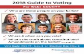 For Wake COUNTY - NC-Voter · polical party or candidate: Democracy North Carolina and Common Cause NC. The Guide provides vital informaon about the rules for vong and answers to