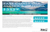 5999 - Amazon S3 · 2019-05-27 · Night Alaska Inside Passage Cruise Today drive to Vancouver for an introductory city tour including Chinatown, Gastown and Stanley Park. Then transfer