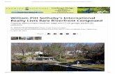 William Pitt Sotheby's International Realty Lists Rare ...€¦ · v5w58p/river-run-westport-ct-06880). About William Pitt and Julia B. Fee Sotheby’s International Realty Founded