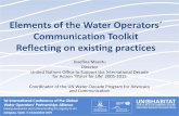 Elements of the Water Operators´ Communication Toolkit ......Elements of the Water Operators´ Communication Toolkit Reflecting on existing practices Josefina Maestu Director United