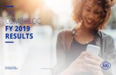 SIG COMBIBLOC FY 2019 RESULTS · 2020-02-24 · SIG nor any of its directors, officers, employees, agents, affiliates or advisers is under an obligation to update, correct or keep