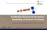 Predictive Structural Dynamics Modeling of Bolted Interfaces...Bending 526.3 527.4 0.2 3rd Out of Plane Bending 610.8 608.1 0.4 1st In-Plane Bending Mode 1042.7 1046.5 0.4 1st Torsional