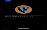Wirecast 7.7 Tutorial for Mac - Telestream · (Wirecast does not support OS X Yosemite or previous versions) ... more you know about Wirecast, the better it will serve your broadcasting
