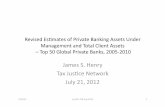 James’S.’Henry’ Tax’Jus)ce’Network’ July21,2012taxjustice.net/cms/upload/pdf/Private Banking 2012.pdf · Revised’Es)mates’of’Private’Banking’Assets’Under’