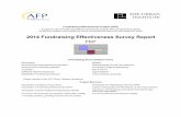 2014 Fundraising Effectiveness Survey Report...2 Executive Summary The 2014 Fundraising Effectiveness Project report summarizes data from 3,576survey responde nts covering year-to-year