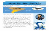 Jose De San Martin - The Ryar Brough Blog · Jose De San Martin José de San Martín (25 February 1778 – 17 August 1850), was an Argentine general and the prime leader of the southern