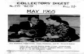 COLLECTORS' DIGEST Digest/1965-05-CollectorsDigest-v19-n22… · FOUNDED in 1946 by HERBERT LEX:KENBY Vol. 19 No. 221 MAY, 1965 Pr ice 2s. Od. A FROM THE SKIPPERWORD . fllE CHILDREI!'