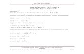 DSC1520 ASSIGNMENT 3 POSSIBLE SOLUTIONS · DSC1520 ASSIGNMENT 3 POSSIBLE SOLUTIONS Question 1 Find the derivative of the function: ( ) ( √ ) Replace √ with , expand the brackets