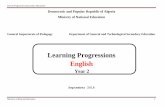 Learning Progressions English · General Inspectorate of Pedagogy Department of General and Technological Secondary Education ... -Passive voice Modals could/must/should/ ought to
