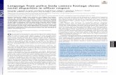 Language from police body camera footage shows racial … · PSYCHOLOGICAL AND COGNITIVE SCIENCES Language from police body camera footage shows racial disparities in ofﬁcer respect